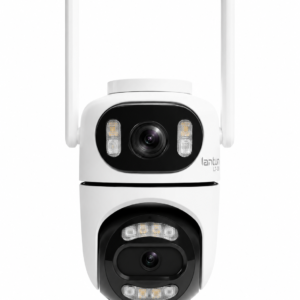 cámara de seguridad wifi doble lente lt q8 1080p ptz con audio bidireccional